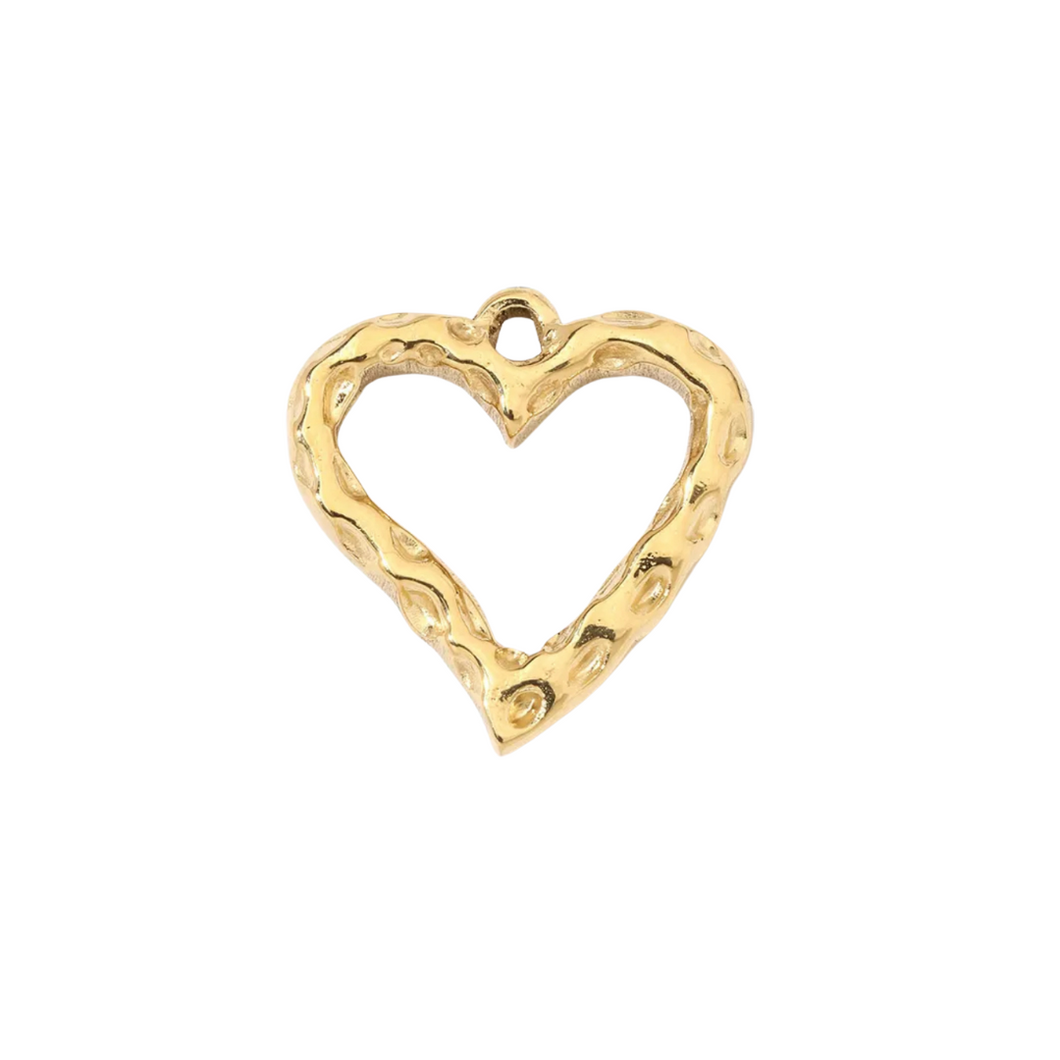 Textured Heart Charm