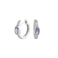 Load image into Gallery viewer, Lavender Haze Mini Hoops
