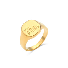 Load image into Gallery viewer, The World Is Yours Signet Ring
