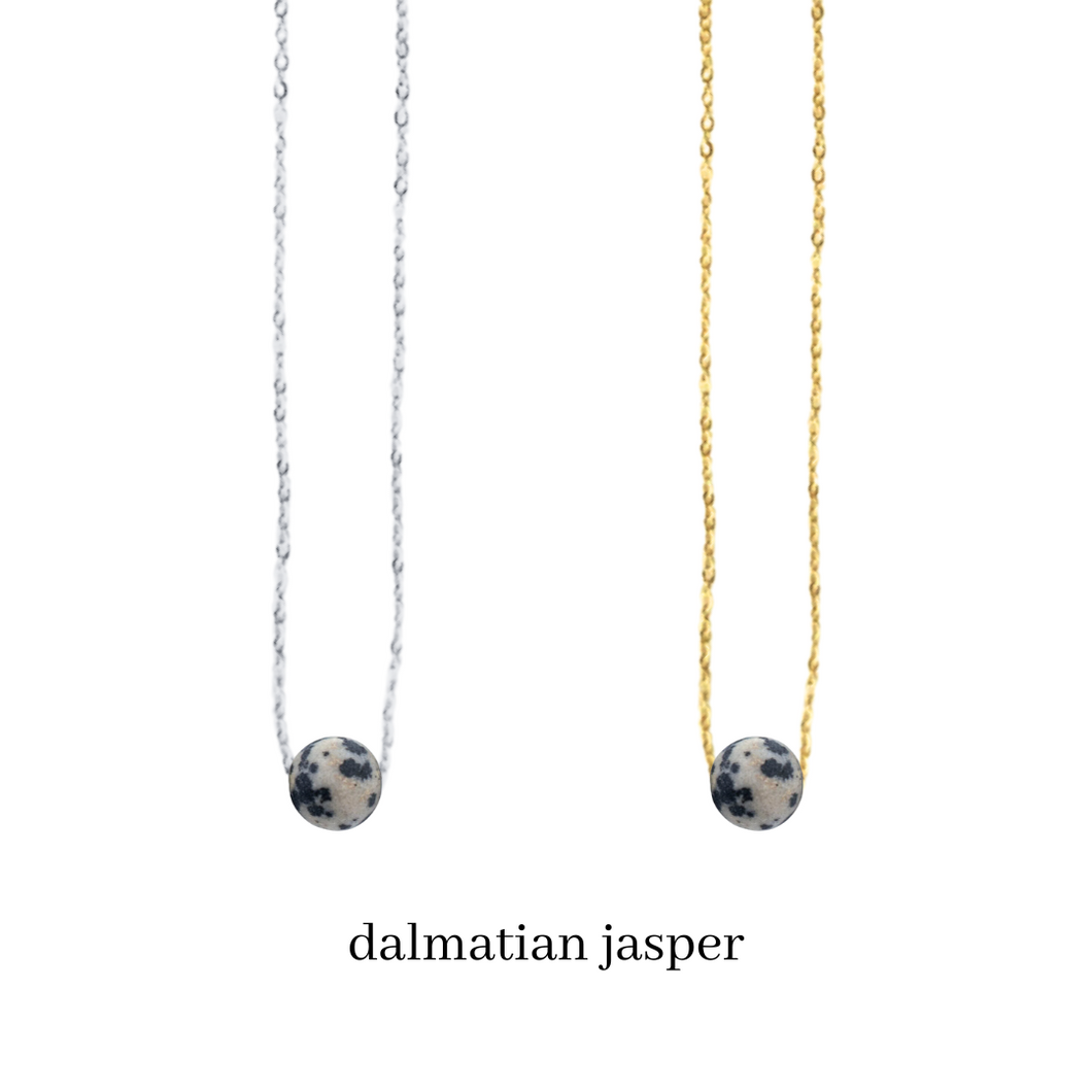 Dainty Dalmatian Jasper Necklace