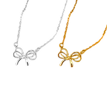 Load image into Gallery viewer, Dainty Bow Necklace
